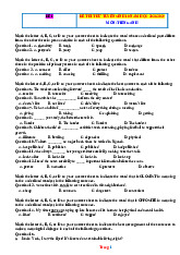 Bộ 20 Đề Thi Thử Tuyển Sinh 10 Tiếng Anh Năm Học 2026-2027 Có Đáp Án