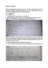 BÀI TẬP CHƯƠNG 4 - LÝ THUYẾT VỀ SẢN XUẤT VÀ CHI PHÍ SẢN XUẤT