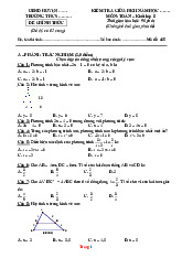 20 Đề Ôn Tập Toán 8 Giữa Học Kỳ 2 Năm 2025-2026 Có Đáp Án Và Ma Trận