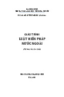 Giáo trình Luật Hiến pháp nước ngoài CHO SIINH VIENLUAT
