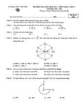Đề giữa học kỳ 1 Toán 11 năm 2025 – 2026 trường THPT Việt Đức – Hà Nội