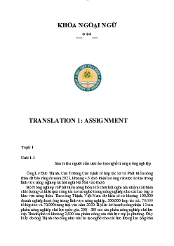 Bài tập nhóm môn Biên dịch 1 | Học viện tài chính