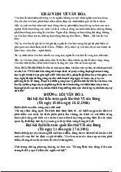 Chính sách văn hoá - Cơ sở văn hóa Việt Nam | Trường Đại học Văn hóa Hà Nội