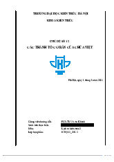 Tiểu luận Các Thành Tố Cơ Bản của Chùa Việt môn Lịch sử kiến trúc -  trường đại học kiến trúc