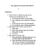 Trắc Nghiệm môn Kinh tế chính trị | Trường Đại học Thủy Lợi