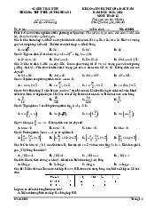Đề khảo sát Toán 12 đầu năm 2025 – 2026 trường THPT Thuận Thành 1 – Bắc Ninh