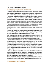 Trì trệ (STAGNANT) là gì ?