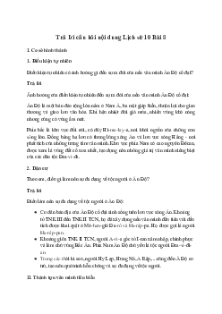 Lịch sử 10 Bài 8: Văn minh Ấn Độ cổ - trung đại sách Chân Trời Sáng Tạo