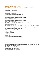 Đề thi học kì 2 môn Toán lớp 2 sách mới có đáp án chi tiết nhất