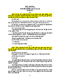 Đề cương thuyết trình, thảo luận - Giáo dục quốc phòng | Trường Đại học Tôn Đức Thắng