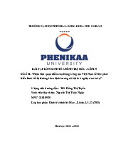 Phân tích quan điểm của Đảng Cộng sản Việt Nam về việc phát triển kinh tế thị trường theo định hướng xã hội chủ nghĩa ở nước ta | Bài tập lớn môn Kinh tế chính trị Mác - Lênin