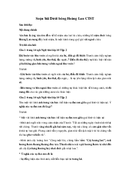 Soạn bài Dưới bóng Hoàng Lan CTST