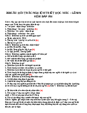 TOP 300 Câu hỏi trắc nghiệm Triết học Mác-Lênin - Tài chính doanh nghiệp | Trường Đại Học Công Đoàn