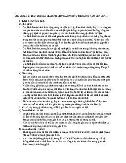 Lý thuyết chương 1: Sự biến đổi của gia đình việt nam trong thời kì quá độ lên CNXH