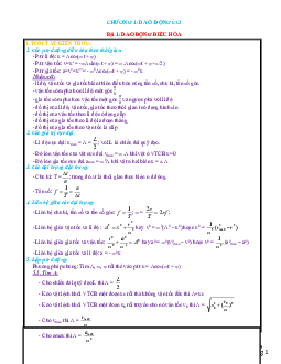 Bài tập trắc nghiệm vật lý 12 học kỳ 1 theo từng chủ đề