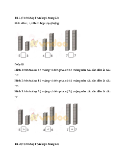 Giải vở bài tập Toán lớp 1 trang 23 sách Cánh Diều