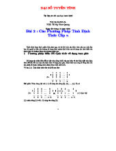 Các Phương Pháp Tính Định Thức Cấp N - Tài Liệu Ôn Thi Cao Học 2005