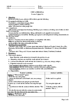 Unit 1:U1L3A | Giáo án Tiếng Anh 2 sách i-Learn Smart Start (Cả năm)