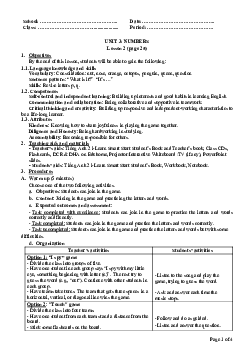 Unit 3: U3L2B| Giáo án Tiếng Anh 2 sách i-Learn Smart Start (Cả năm)