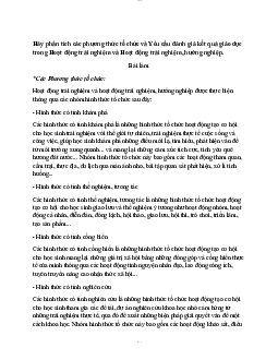 Bài tập thảo luận: Phân tích các phương thức tổ chức  | Đại học Sư Phạm Hà Nội