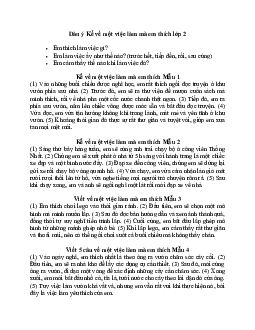Viết 4-5 câu về một việc làm mà em thích | Tập làm văn lớp 2 | Chân trời sáng tạo