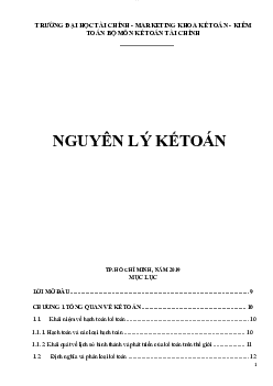 Tài liệu học tập học phần Nguyên lý kế toán  