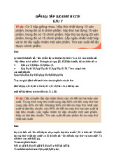 Giải bài tập - giai bai tap. Môn Xác suất thống kê(XSTK) | Đại học Trường Đại học Công nghệ thông tin, Đại học Quốc gia Thành phố Hồ Chí Minh.