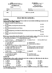 Mid term test GRADE 5 PRIMARY SCHOOL