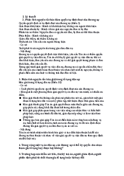 Lý thuyết "Phân tích nguyên tắc bảo đảm quyền tự định đoạt của đương sự"
