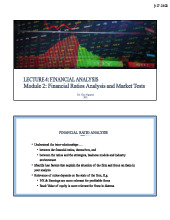 Lecture 4: Module 2 Financial Ratios & Market Tests Analysis (2023-2024) | Môn Business Analysis and Valuation - Trường Đại học Quốc tế, Đại học Quốc gia Thành phố Hồ Chí Minh