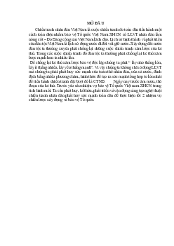 Tiểu luận ''Chiến tranh nhân dân bảo vệ tổ quốc xã hội chủ nghĩa''