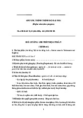 Đề cương môn Luật dân sự - Trường Đại học lao động -  xã hội.
