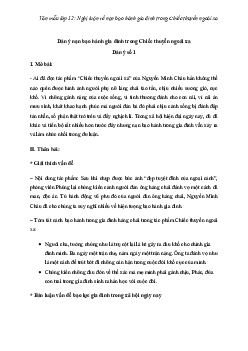 Nghị luận về nạn bạo hành gia đình trong Chiếc thuyền ngoài xa | Văn mẫu 12