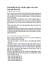 Hướng dẫn thủ tục chuyển ngạch viên chức theo quy định mới