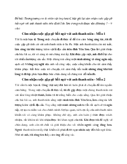Tượng tượng em là nhân vật ông họa sĩ, hãy ghi lại cảm nhận cuộc gặp gỡ bất ngờ với anh thanh niên Ngữ Văn 8 | Kết nối tri thức