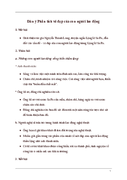 Văn mẫu Ngữ Văn lớp 8: Phân tích vẻ đẹp của con người lao động trong Lặng lẽ Sa Pa | Kết nối tri thức