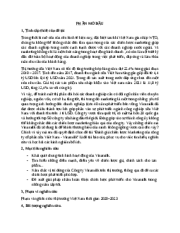 Báo cáo đánh giá chiến lược Marketing của Công ty cổ phần sữa Việt Nam Vinamilk | Trường Cao Đẳng Kinh Tế - Kĩ Thuật Trung Ương