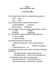 Câu hỏi trắc nghiệm chính trị Mác - lenin phần II | Trường đại học Cần Thơ