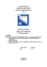 BTCN MGT1002 49K25 - Môn quản trị học - Đại Học Kinh Tế - Đại học Đà Nẵng