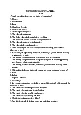 Microeconomic Chapter 1 Test- Trường Đại học Ngoại ngữ- Đại học Quốc gia Hà Nội