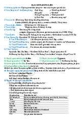 DƯỢC LIỆU 1: TOÀN BỘ NỘI DUNG VỀ DƯỢC LIỆU VÀ GLYCOSID TIM