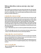 Mẫu bản kiểm điểm cá nhân học sinh cấp 1, cấp 2, cấp 3 năm 2025