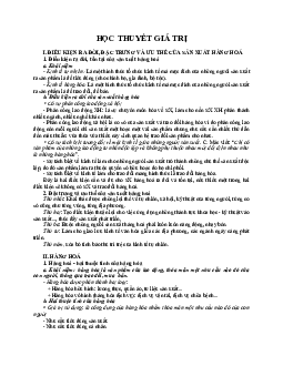 Bài giảng về Học thuyết giá trị | Đại học Sư phạm Hà Nội