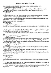 Bài tập thực hành hoá học | Thực tập hóa học phân tích | Trường Đại học Khoa học Tự nhiên, Đại học Quốc gia Hà Nội