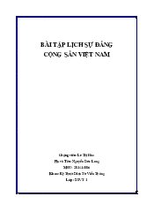 Tài liệu ôn tập - Lịch sử đảng cộng sản Việt Nam | Đại học Lâm Nghiệp
