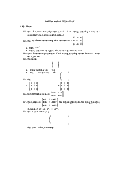 Bài tập ma trận đại số tuyến tính | Đại học Sư phạm Hà Nội