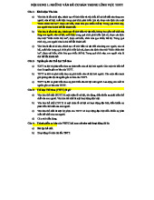 Câu Hỏi Trắc Nghiệm GDTC (Có đáp án) - Tài liệu Ôn Tập Các Nội Dung Chính