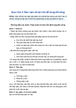 Soạn bài Thảo luận về một vấn đề trong đời sống | SGK Ngữ Văn 9 Chân trời sáng tạo (Tập 2)