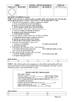 Đề thi chọn học sinh giỏi lớp 12 cấp tỉnh THPT - Đề thi chính thức