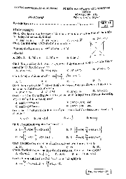 Đề thi giữa HK1 Toán 11 năm 2020 – 2021 trường THPT Đoàn Kết – Hai Bà Trưng – Hà Nội